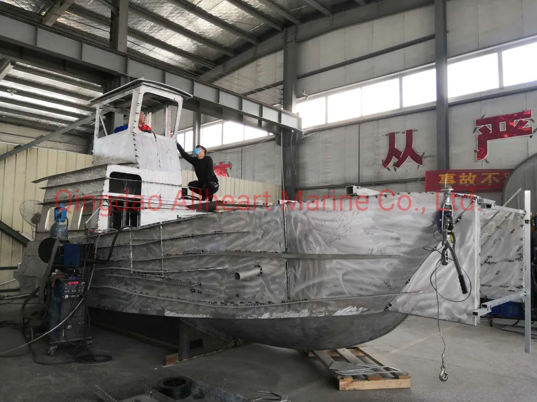 16m/52FT Aluminum Hull Landing Ferry Craft Ship with Top Deck/Wheel House