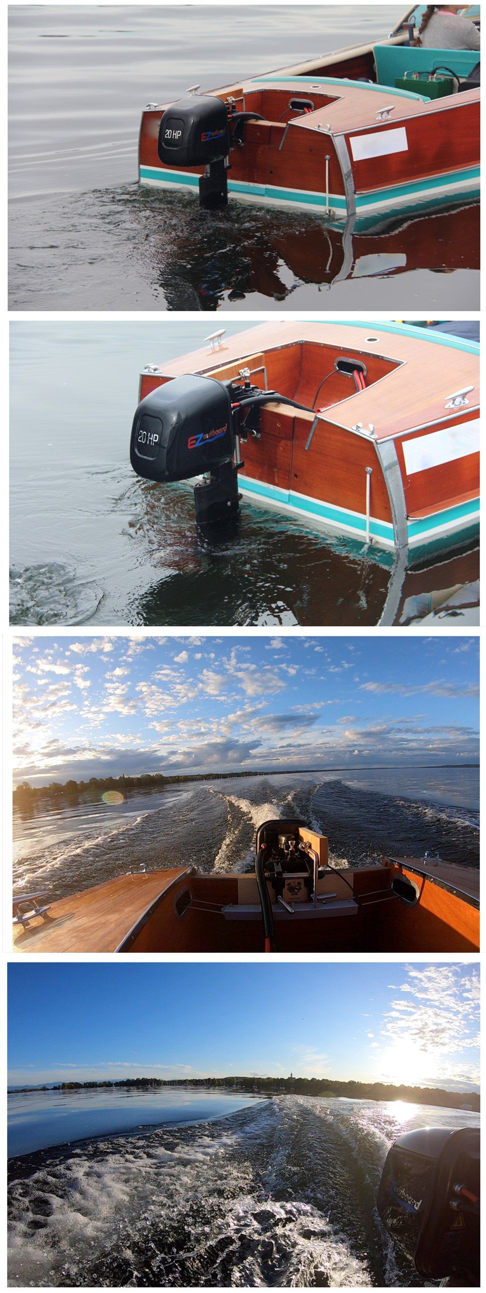 20HP Electric Outboard Propulsion with High Efficient Brushless DC Motor