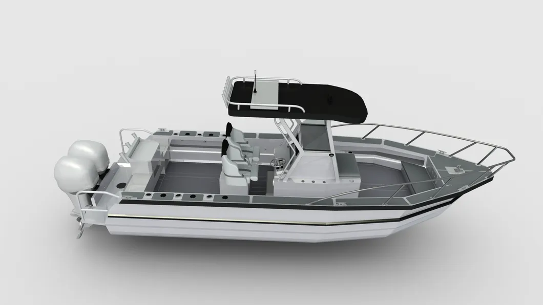 25FT Aluminium Walk Around Speed Boat Center Console Fishing Boat with T-Top