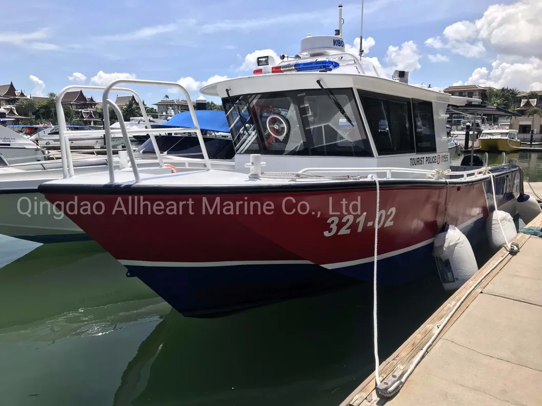 25FT Aluminum Triple Hull Fishing Passenger Ferry Military Speed Navy Motor Boat for Sale