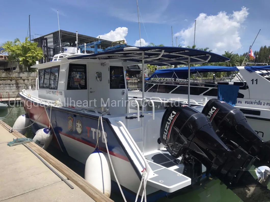 25FT Aluminum Triple Hull Fishing Passenger Ferry Military Speed Navy Motor Boat for Sale