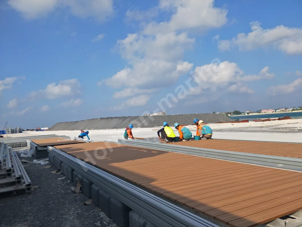 6061 T6 Aluminum Floating Pontoon Plastic Pontoon