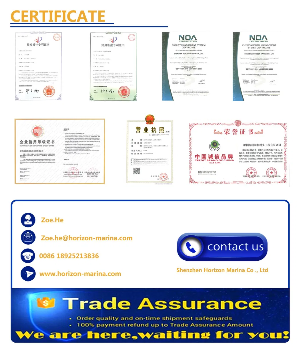 6061 T6 Aluminum Floating Pontoon Plastic Pontoon