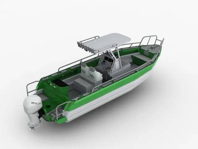 7.5m 25FT Aluminum Speed Boat Center Console Fishing Boat with T-Top