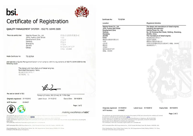 750HP Weichai Marine Engine V 8 Cylinder Baudouin Series Boat Engine