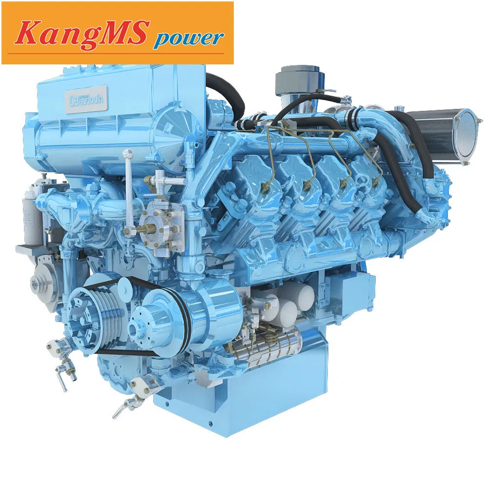 750HP Weichai Marine Engine V 8 Cylinder Baudouin Series Boat Engine