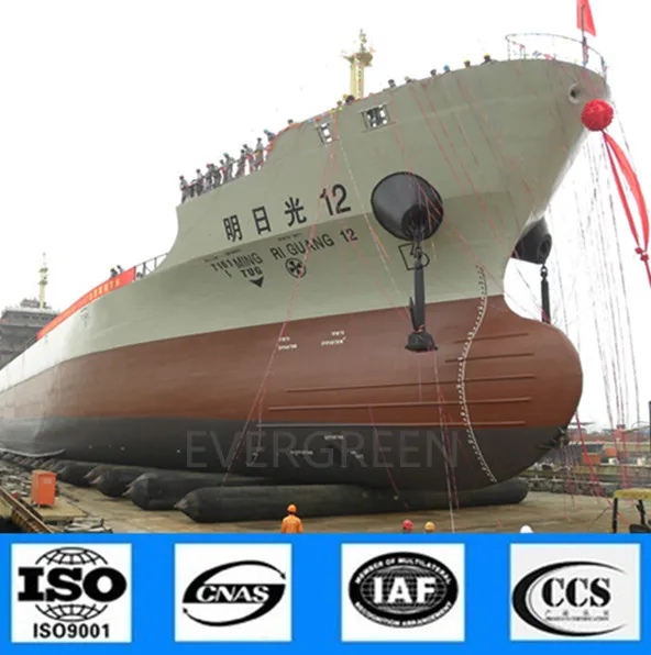 ABS CCS Lr Certificated Rubber Marine Airbag for Ship Launching