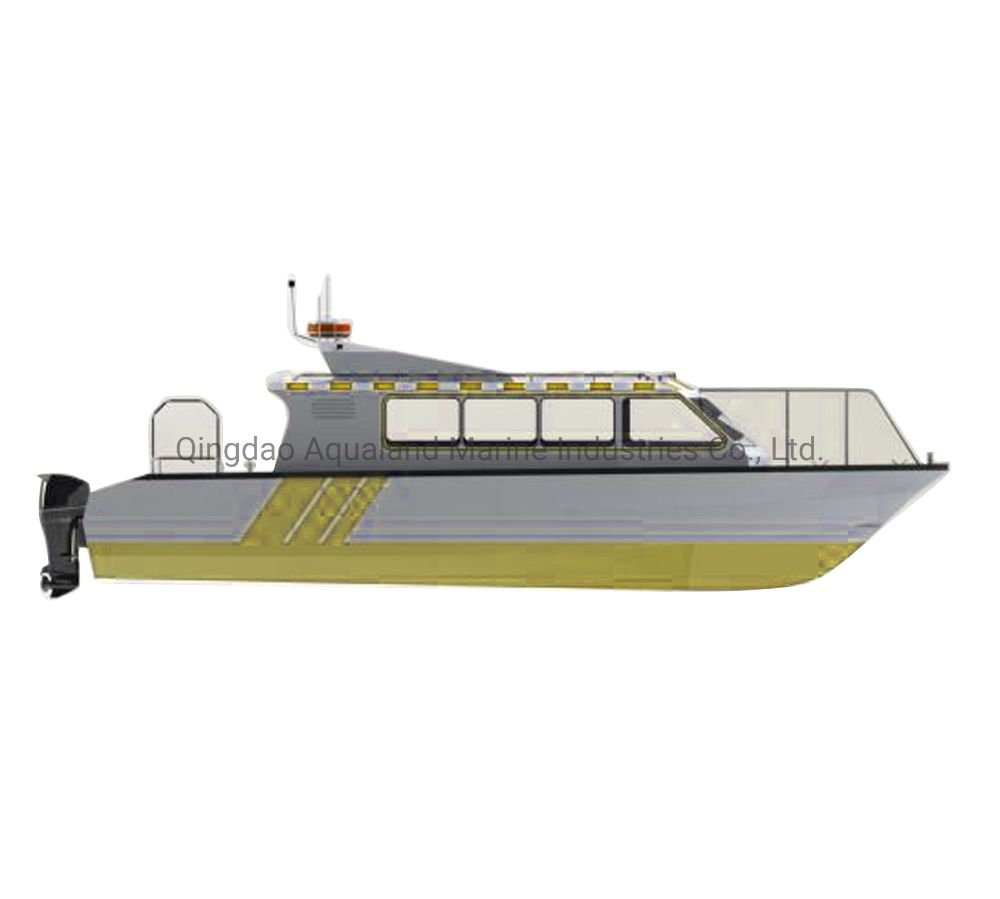 Aqualand 37feet 12m 15persons Aluminium Passenger Ferry Aluminum Rescue Patrol (AL1200CC)