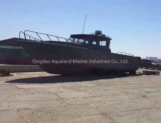 Aqualand 39feet 12m 12persons Aluminium Pilot Patrol Rescue /Aluminum Speed Cabin Motor Boat (1200alc)