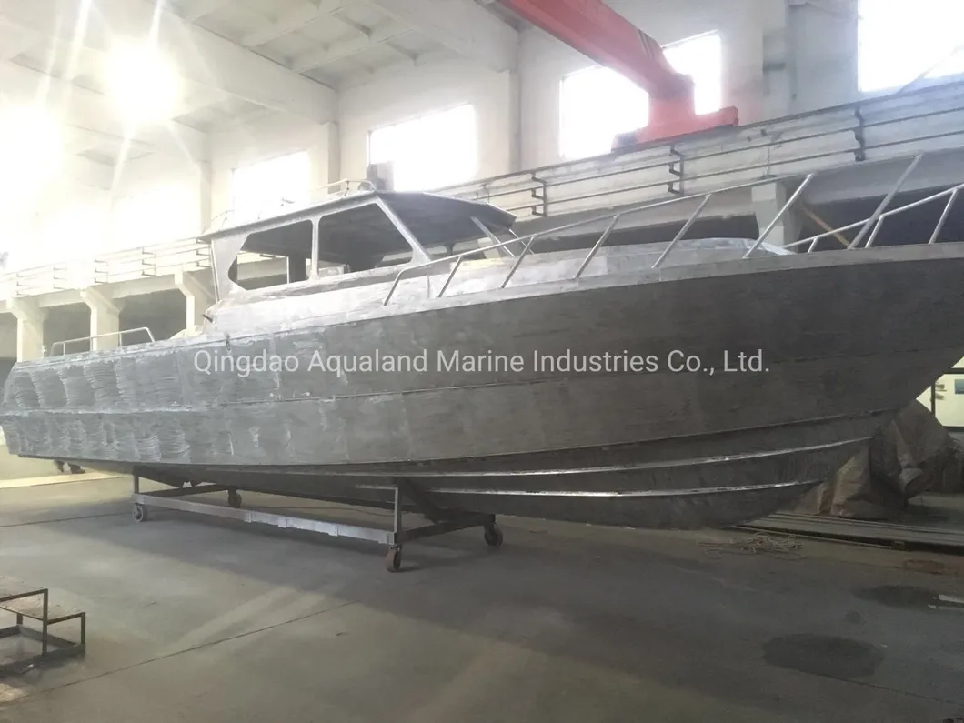 Aqualand 39feet 12m 12persons Aluminium Pilot Patrol Rescue /Aluminum Speed Cabin Motor Boat (1200alc)