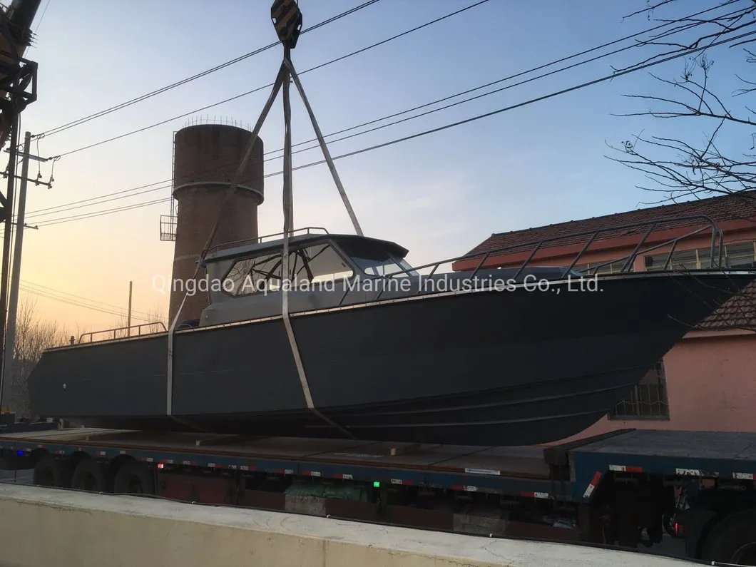 Aqualand 39feet 12m 12persons Aluminium Pilot Patrol Rescue /Aluminum Speed Cabin Motor Boat (1200alc)