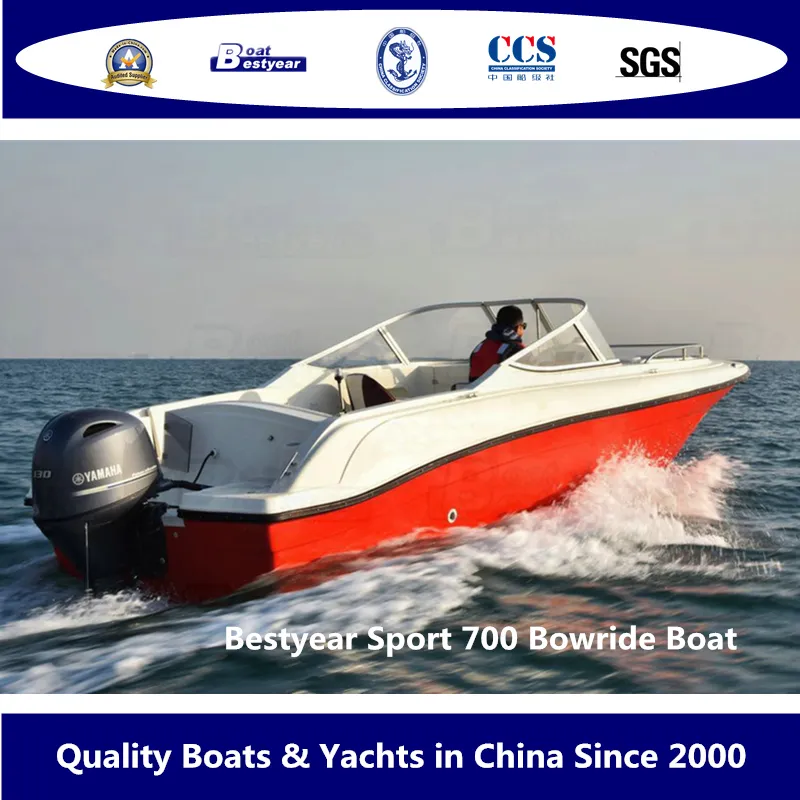 Bestyear 7m 22FT Fiberglass Sport Bowride Speed Boat