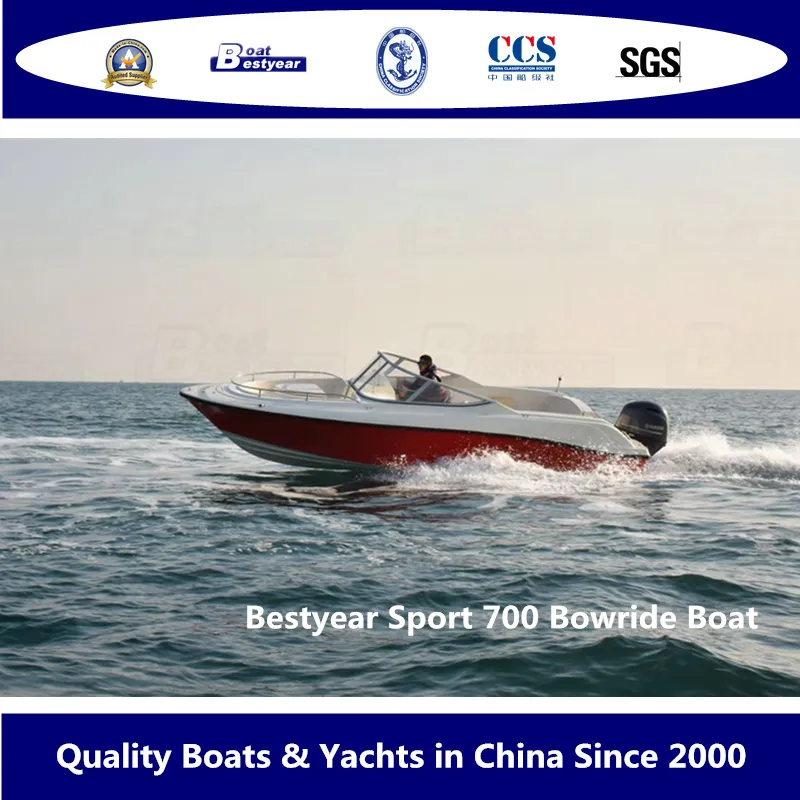 Bestyear 7m 22FT Fiberglass Sport Bowride Speed Boat