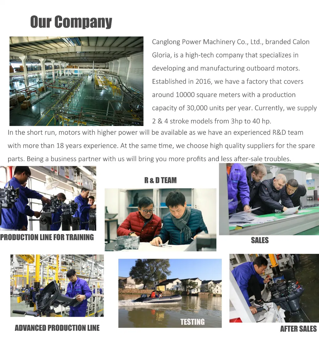 Calon Gloria 2 Stroke Outboard Motor 9.9HP Gasoline Boat Engines