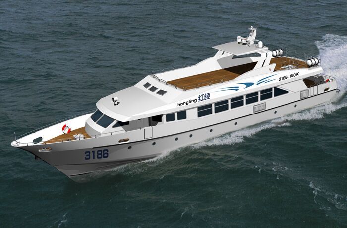 China 32m/ 105FT Monohull Aluminium High Speed Passenger Ferry Boat