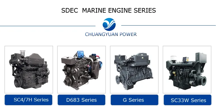 China Original 800HP Sc33W825ca2 Shanghai Boat Ship Inboard Marine Diesel Engine