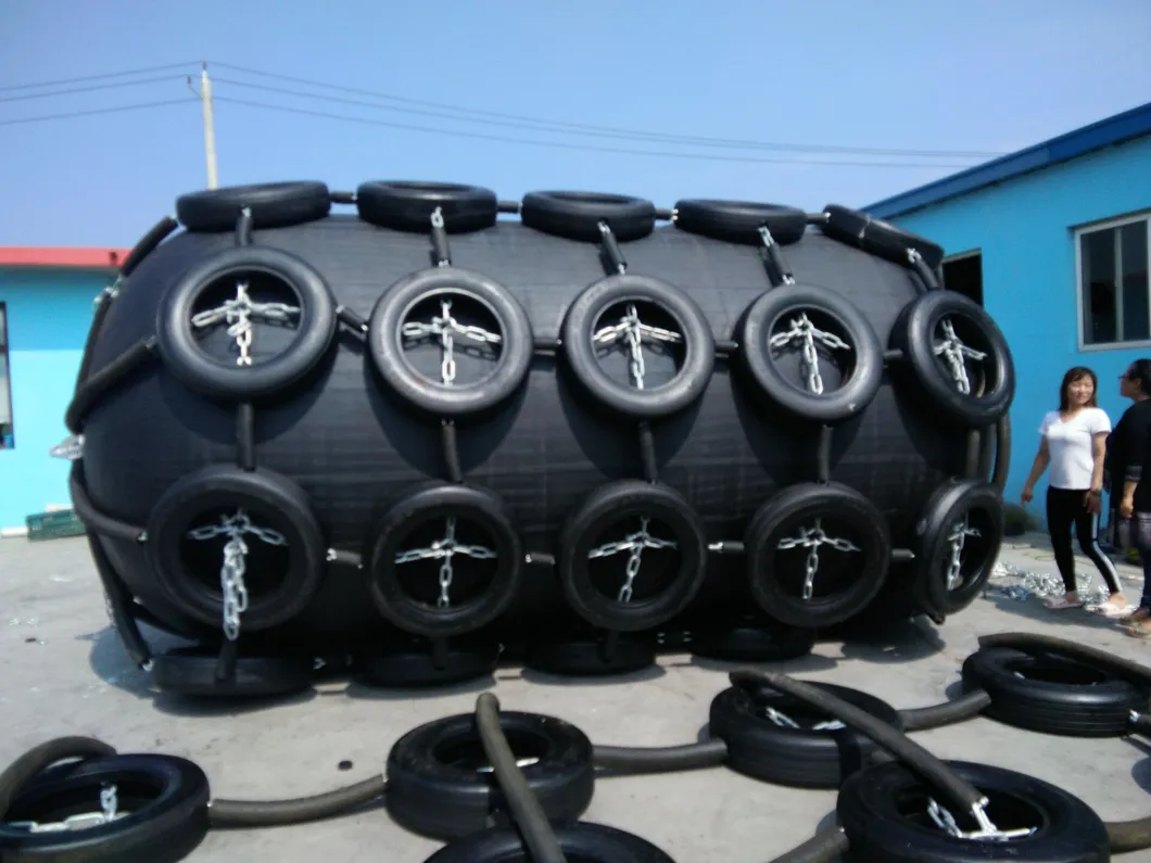 Dia. 4.5mxlength 9.0m Floating Pneumatic Marine Rubber Fender