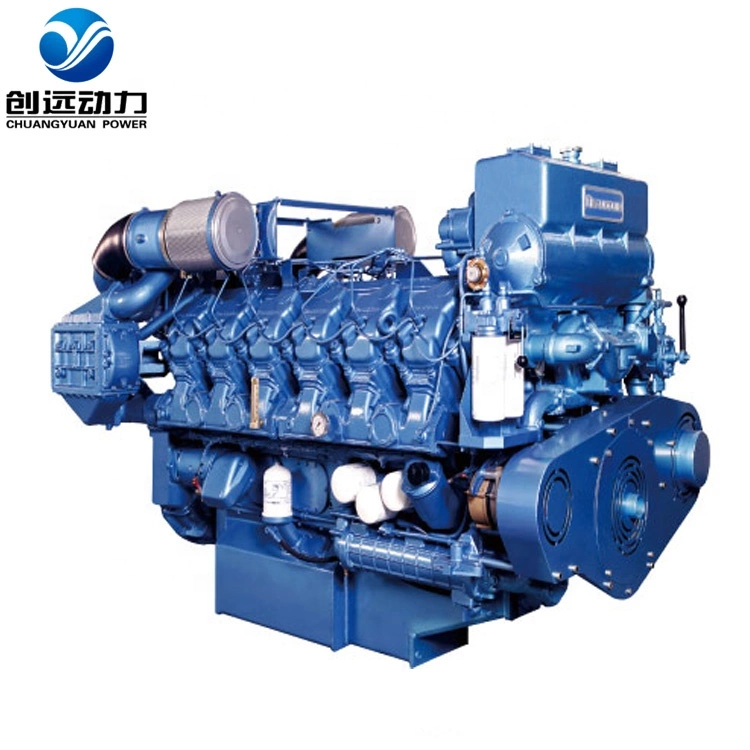 Direct Injection Multi-Cylinder 12 Cylindersdiesel Marine Propulsion Engine