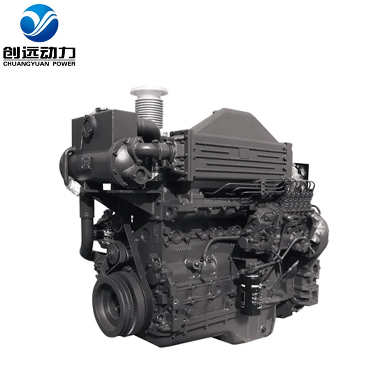 Electrical Sc7h 6 Cylinder Heat Exchanger Marine Diesel Engine