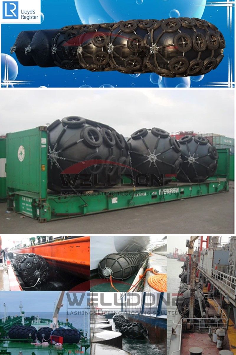 Floating Pneumatic Rubber Fender with Chain and Tyre Net