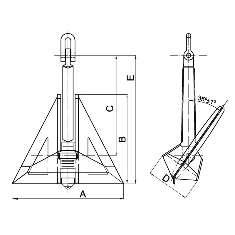 High Holding Power Anchor Flipper Delta Anchor for Mooring