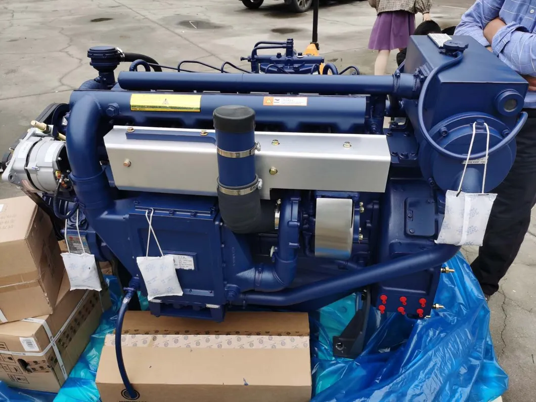 Hot Sell 4 Stroke Boat Engine 6 Cylinders 165HP Weichai Wp6c165-18 Marine Engine