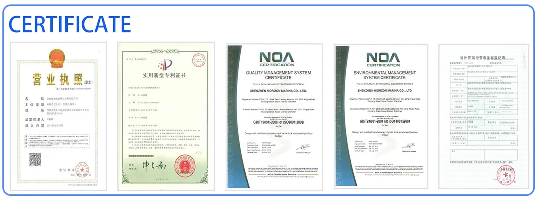 Marina Project of Aluminum Pontoon for Yacht