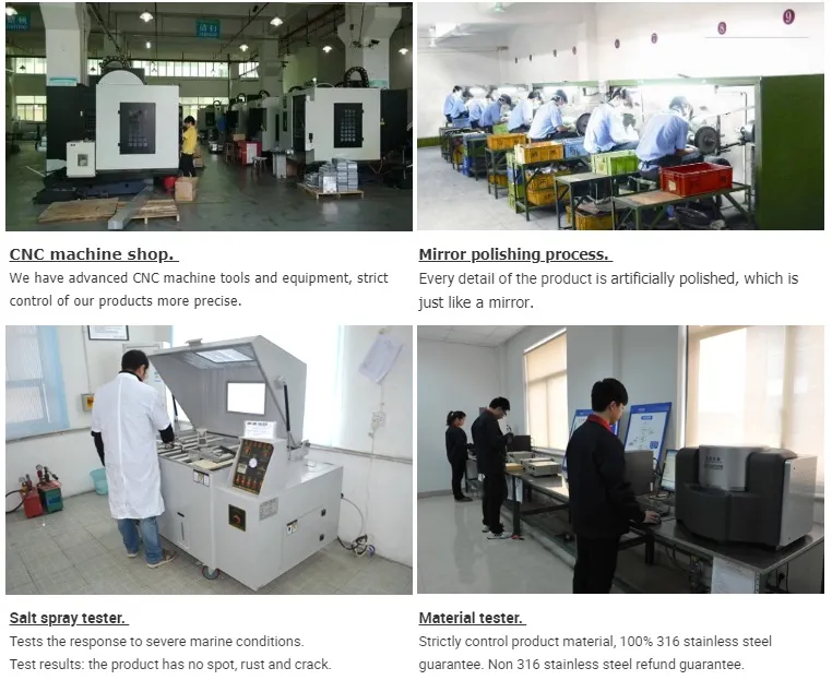 Marine 4408 Grade Mirror Polished Hardware 316 Stainless Steel Pool Anchor for Yacht