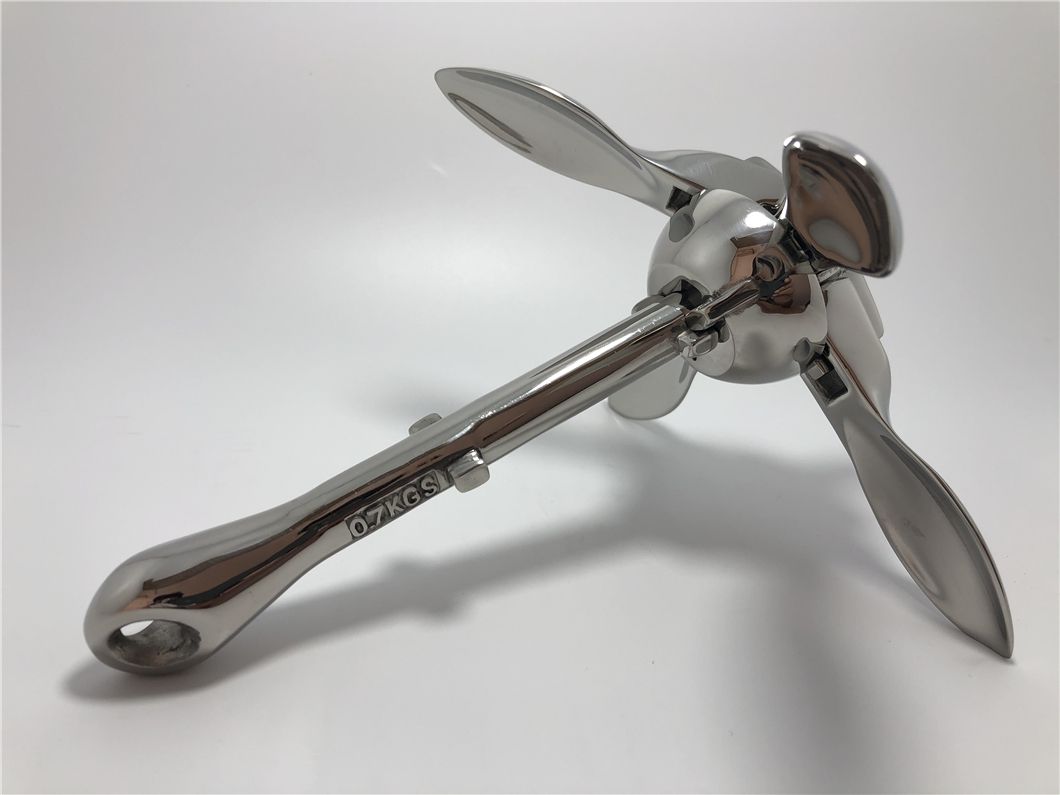 Marine Hardware Folding Boat Anchor Stainless Steel Grapnel Anchor