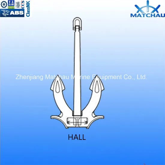 Marine Offshore Mooring Stockless Anchors - Hall