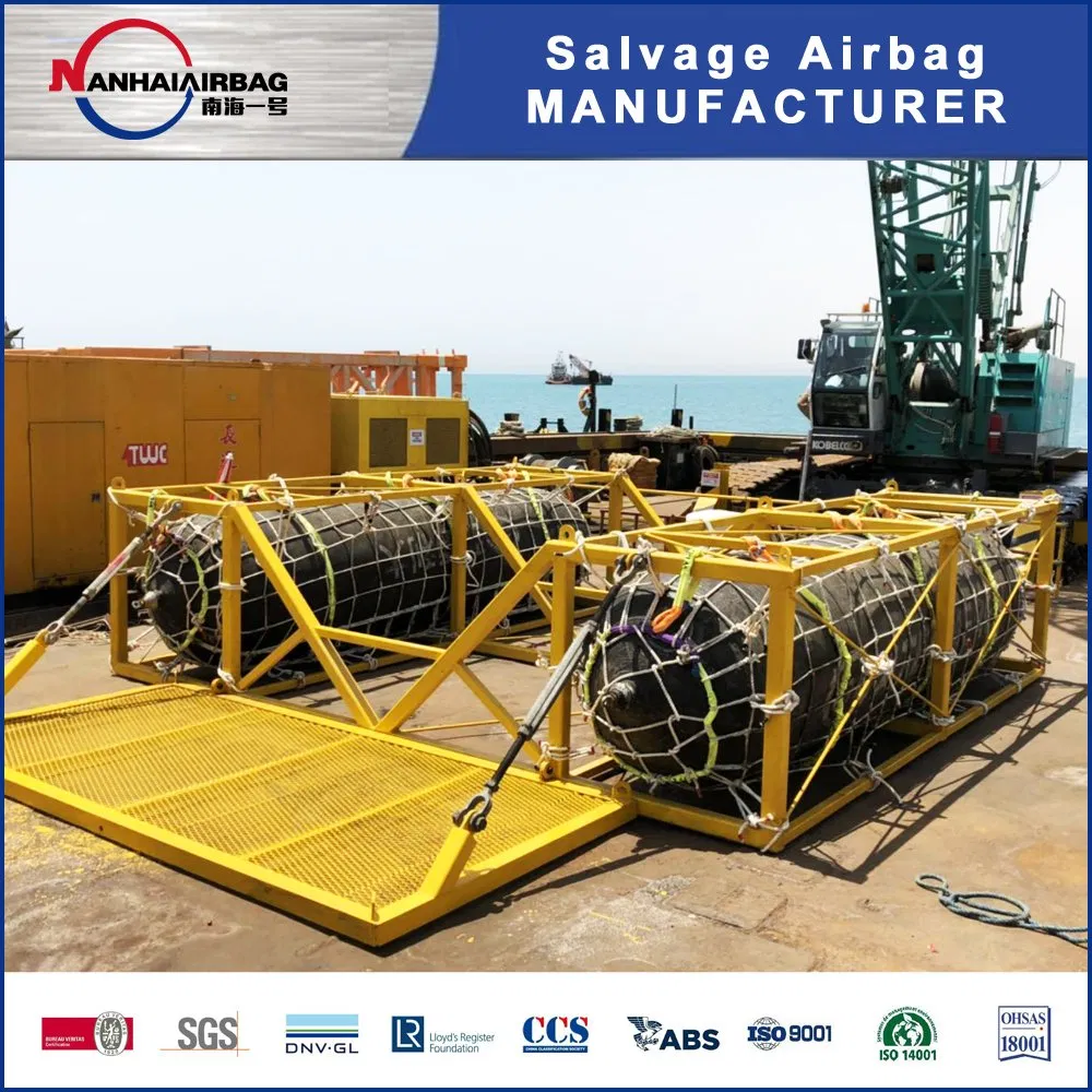 Marine Ship Launching Rubber Airbag Inflatable Floating Pontoon for Salvage Underwater Floating Air Bags for Sale