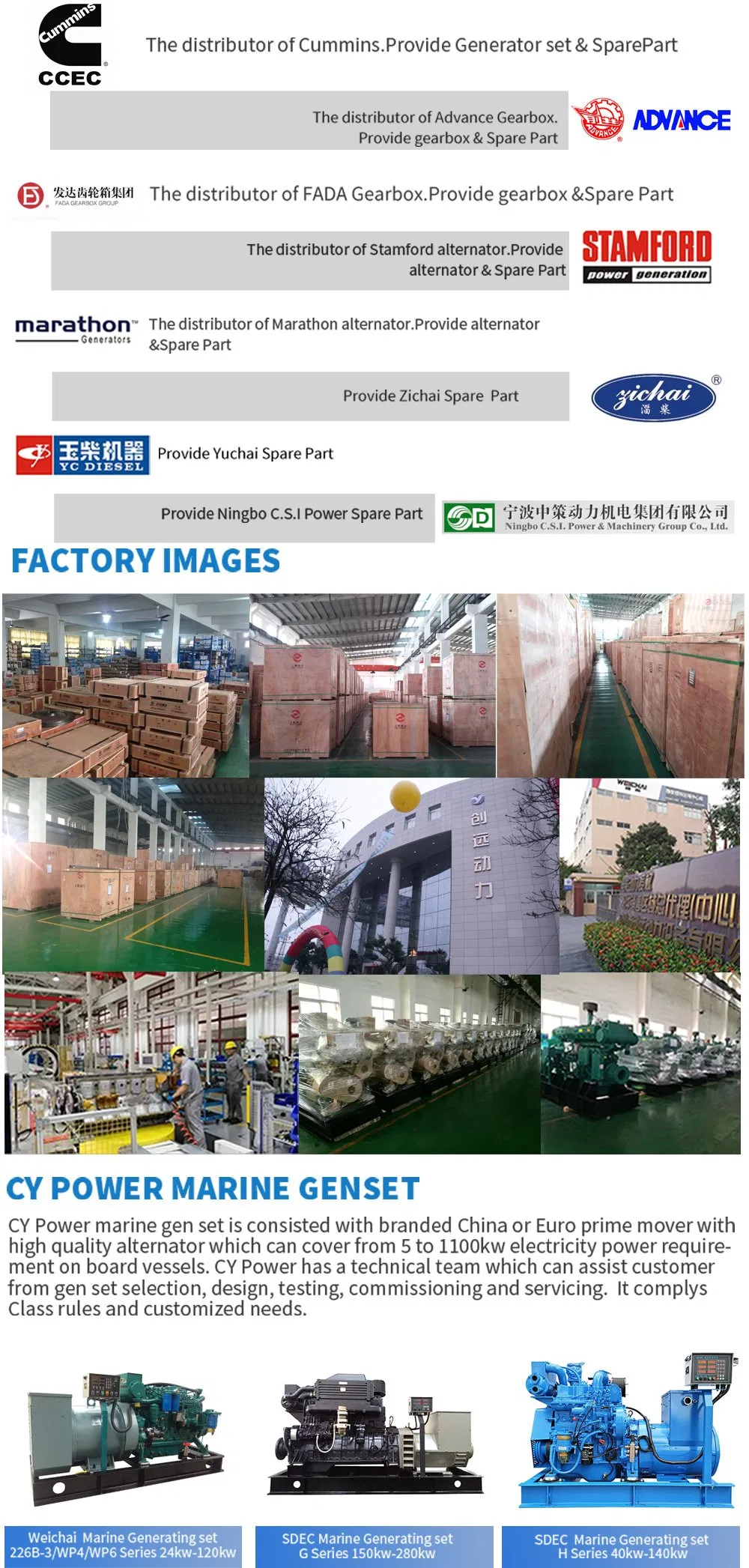 New Original Weichai Baudouin Marine Engine Motor for Sale (450HP- 1100 HP)