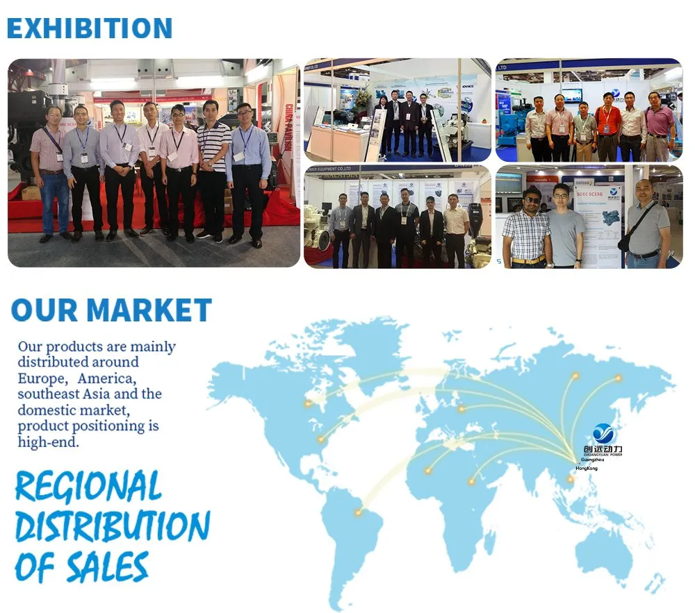 New Original Weichai Baudouin Marine Engine Motor for Sale (450HP- 1100 HP)