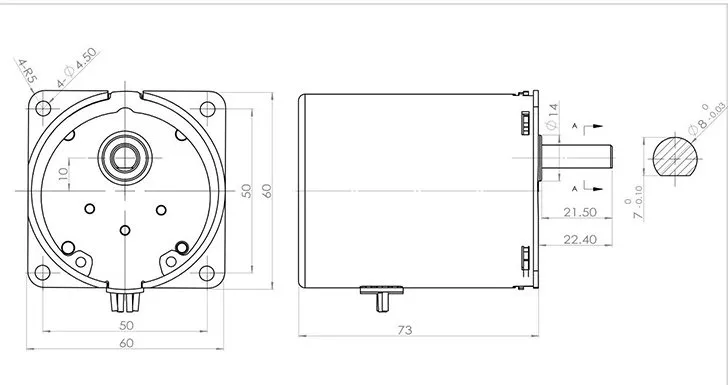 Reversible Synchronous Motor 60TF-B Motor Synchronous Reduction Motor of Black