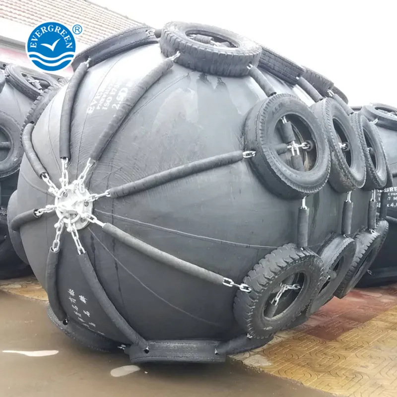 Ship to Ship Berthing Pneumatic Rubber Ship Fender From China Qingdao Manufacturer