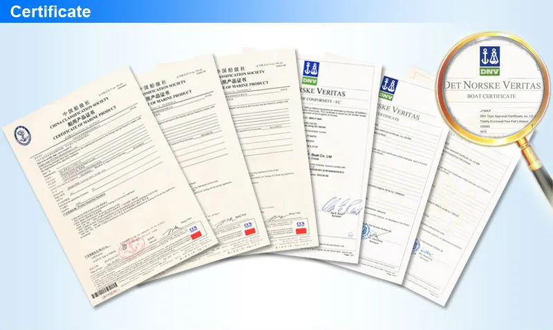 Solas Approved Fast Rescue Boat with Disiel Engine Water Jet