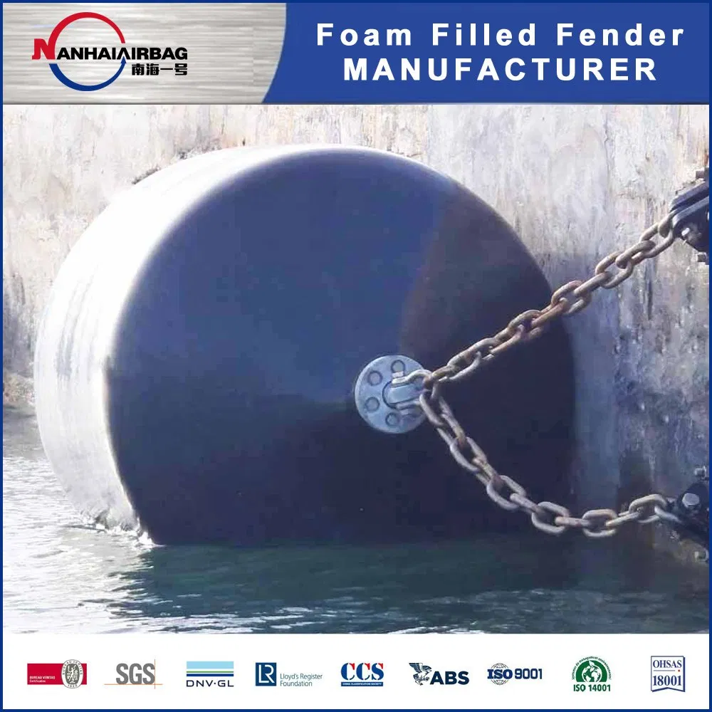 Solid Floating Foam Filled Rubber Fenders with CCS Lr BV Gldnv