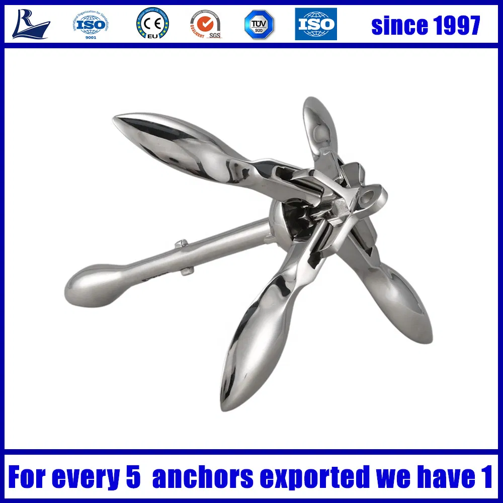 Stainless Steel Ship Anchor Small Boat Folding Anchors Manufacturer for Boat