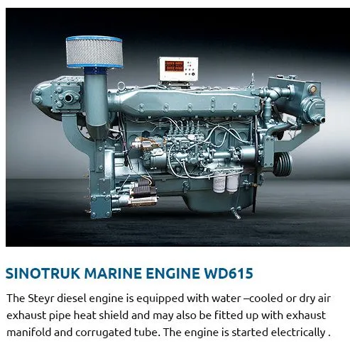 Steyr 205kw Diesel Engine for Marine (WD615.68C) Sinotruk