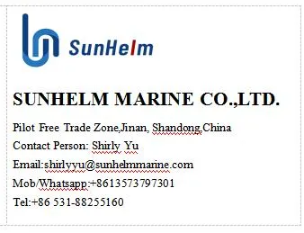 Sunhelm High Quality 1500mm*2500mm 50kpa Initial Pressure Pneumatic Fender for Sts Operations, ISO17357 Certificated Marine Fender Prices