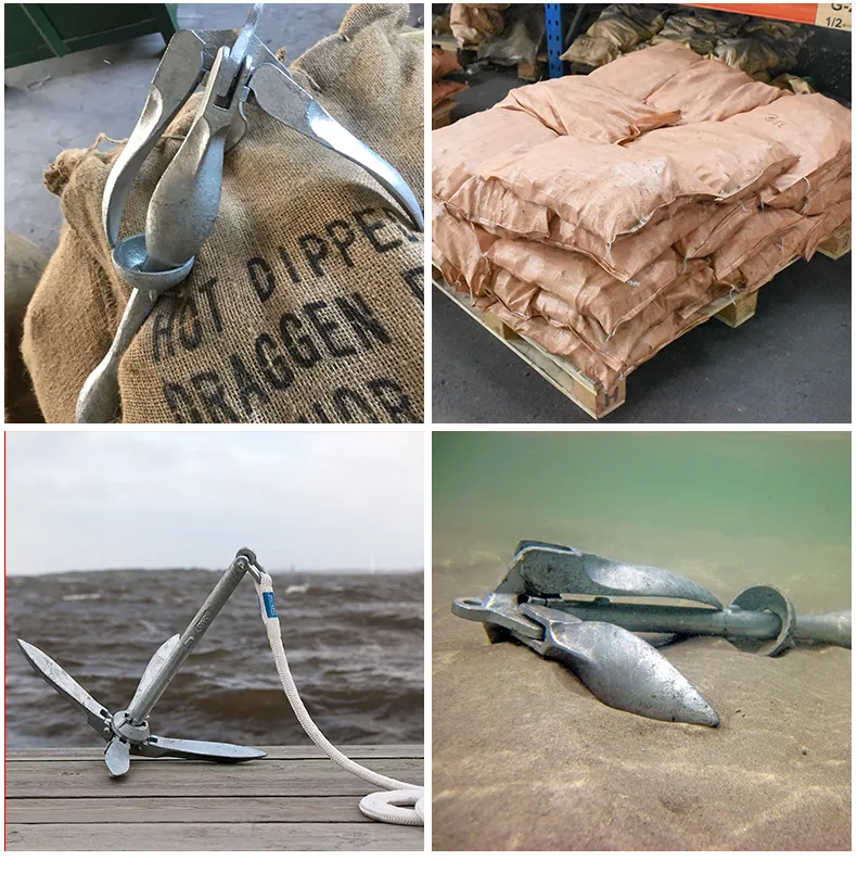 Type B Hot Dipped Galvanized Grapnel Folding Anchor