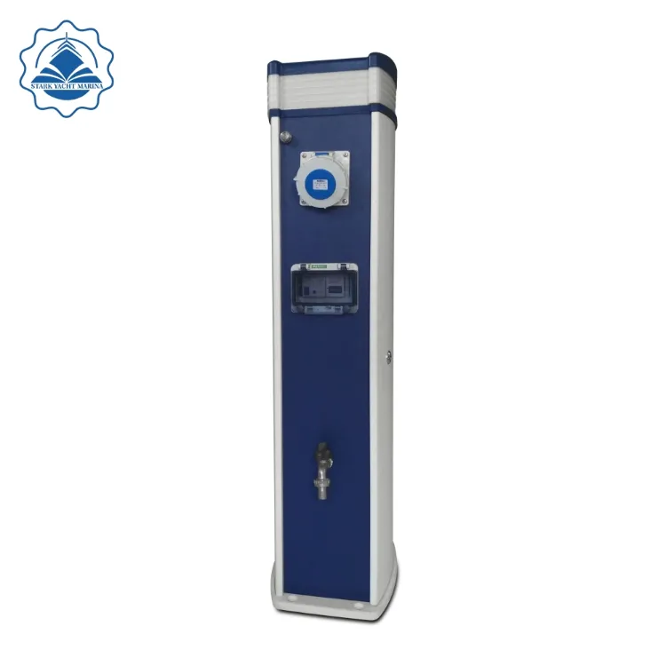 Water Power Pedestal for Marina Dock